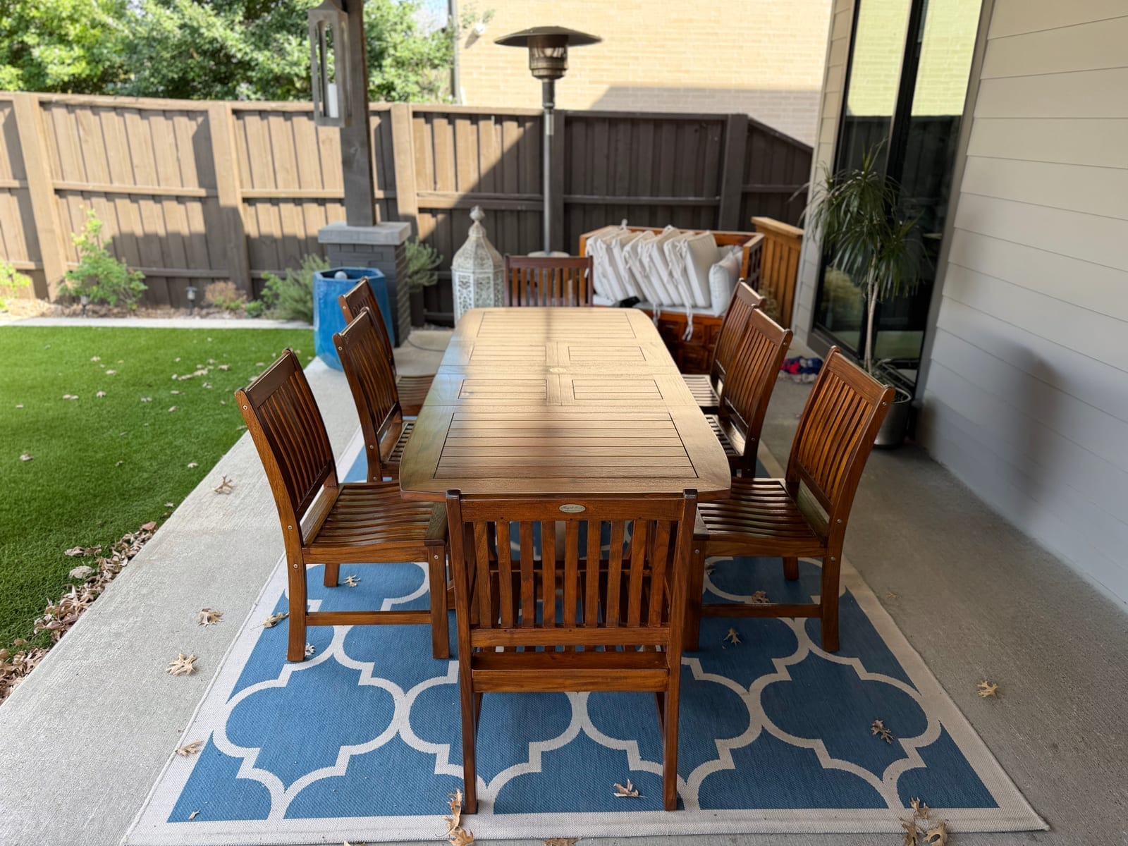 Outdoor Hardwood Patio Set — photo 2